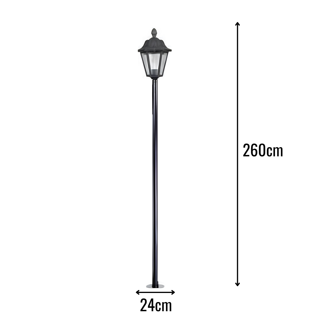 Zerpa Optik Altıgen Siyah Direk Z 2854