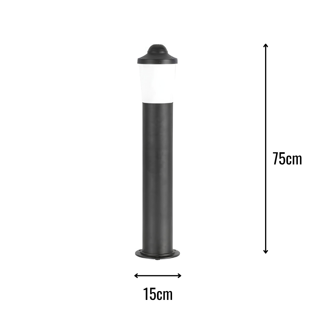 Zerpa Alüminyum Bollard E27 Duylu Tekli Z 20837