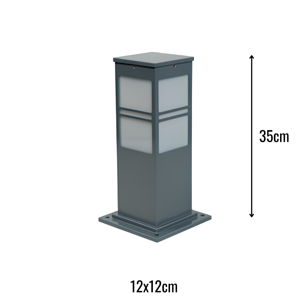 Zerpa Alüminyum Bollard E27 Duylu Tekli Z 20870