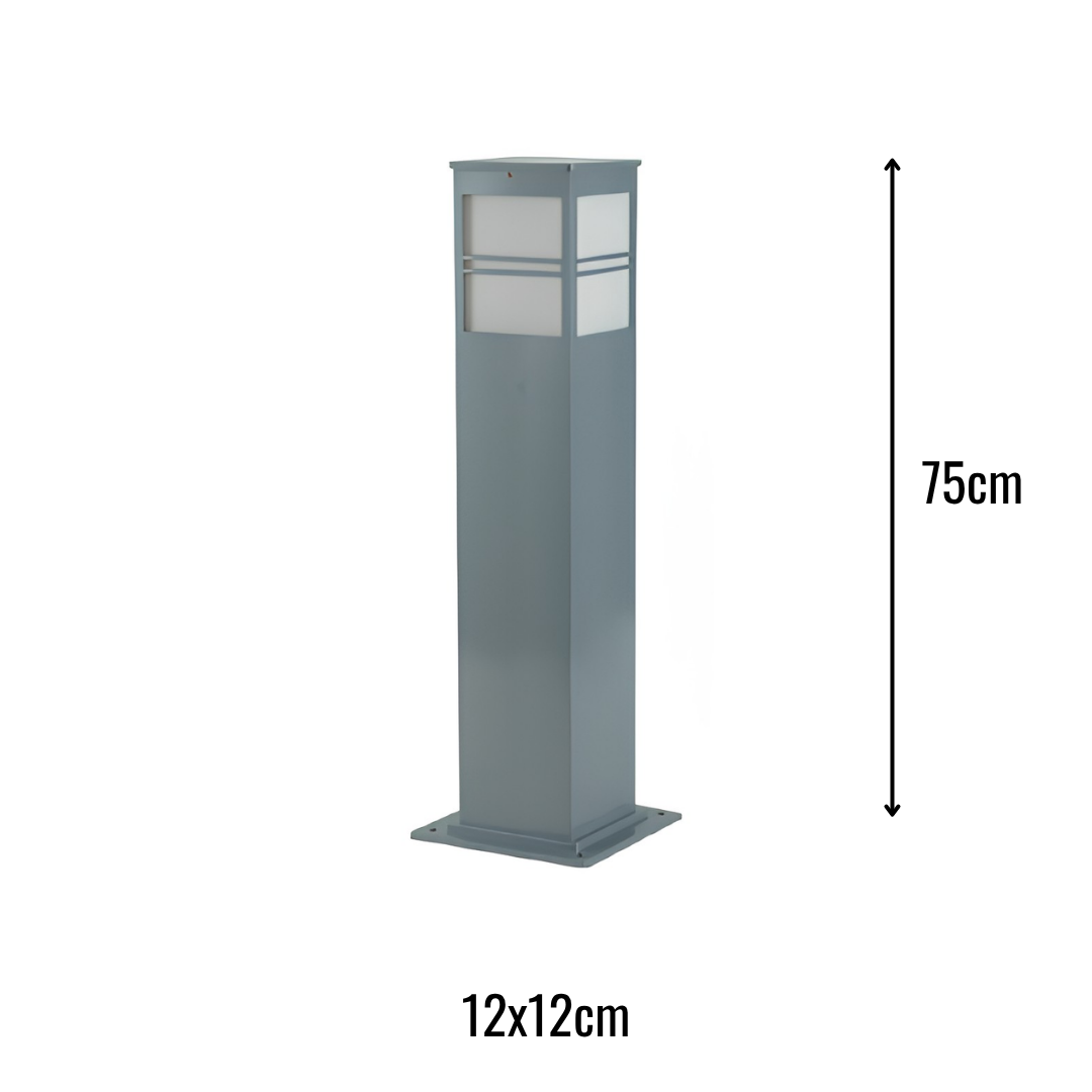Zerpa Alüminyum Bollard E27 Duylu Tekli Z 20871