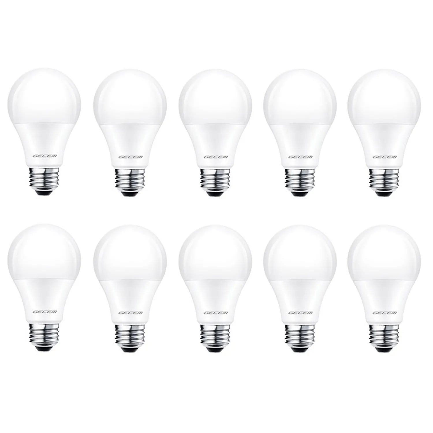 Gecem 9W E27 Duylu Led Ampül 6500K Beyaz Renk 10'lu