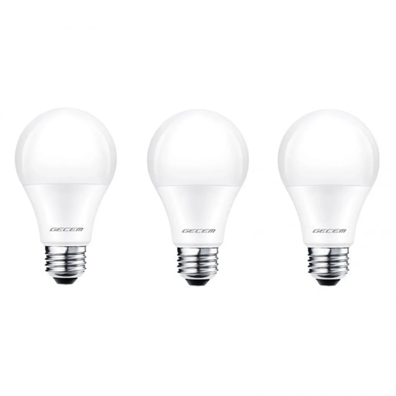 Gecem 9W E27 Duylu Led Ampül 3000K Günışığı Rengi 3'lü