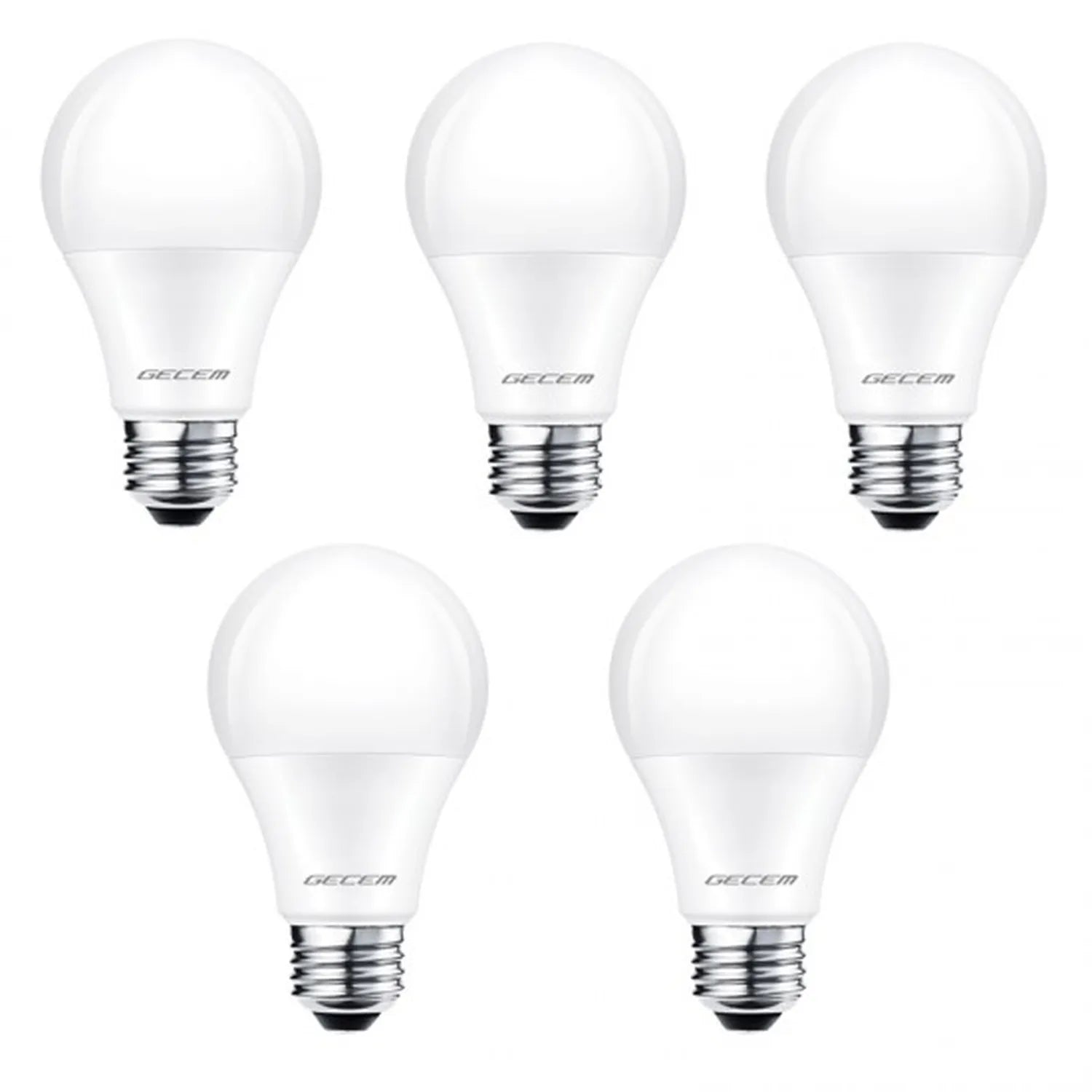Gecem 9W E27 Duylu Led Ampül 3000K Günışığı Rengi 5'li