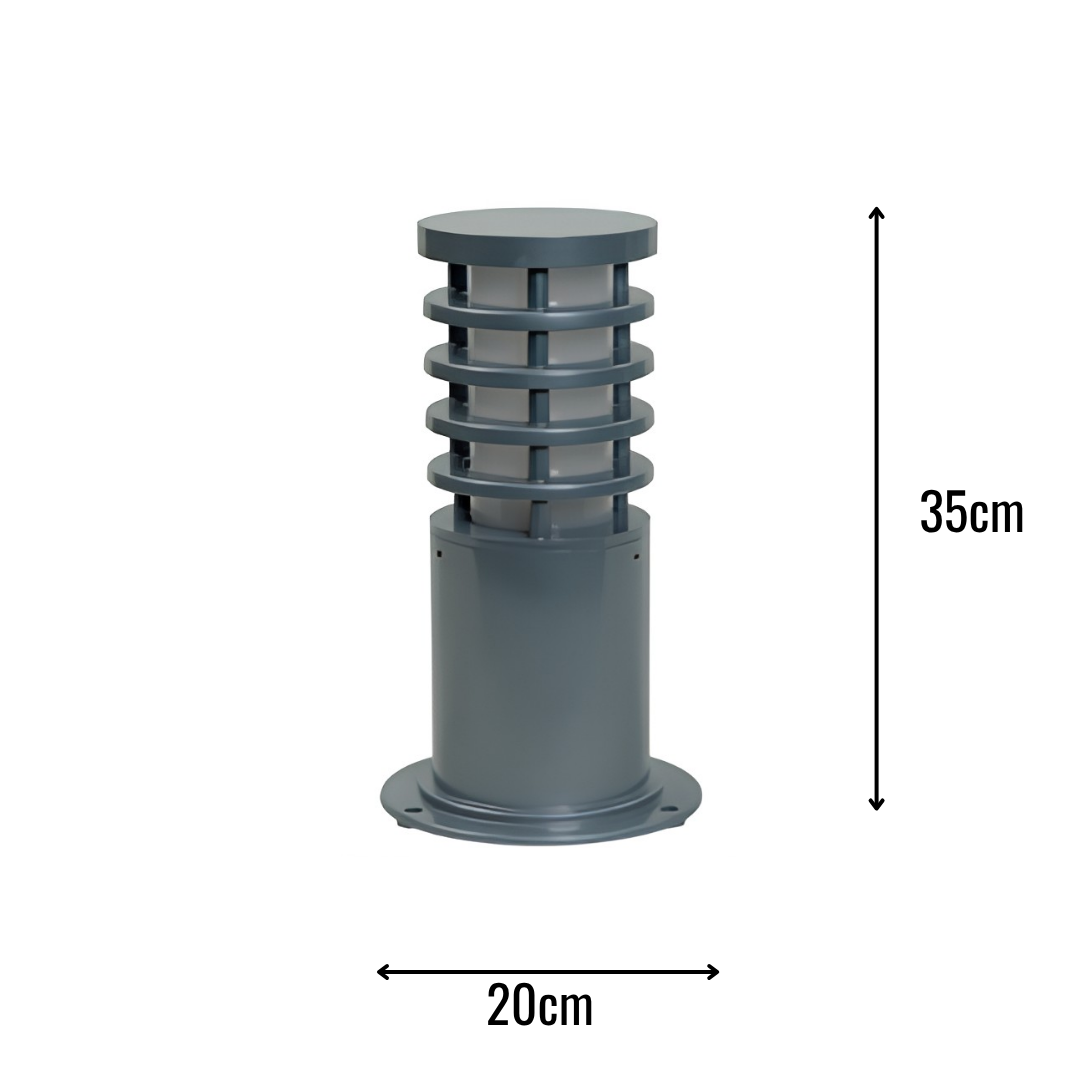 Zerpa Alüminyum Bollard E27 Duylu Tekli Z 20861