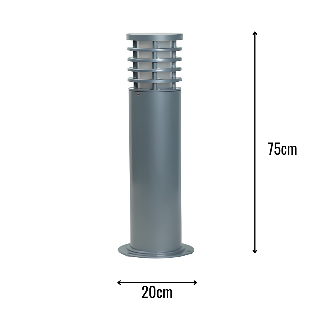 Zerpa Alüminyum Bollard E27 Duylu Tekli Z 20860