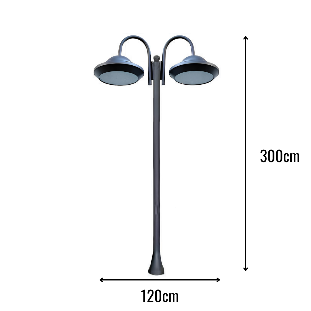 Zerpa Alüminyum Sıvamalı 40w Ledli İkili Direk Z 12080