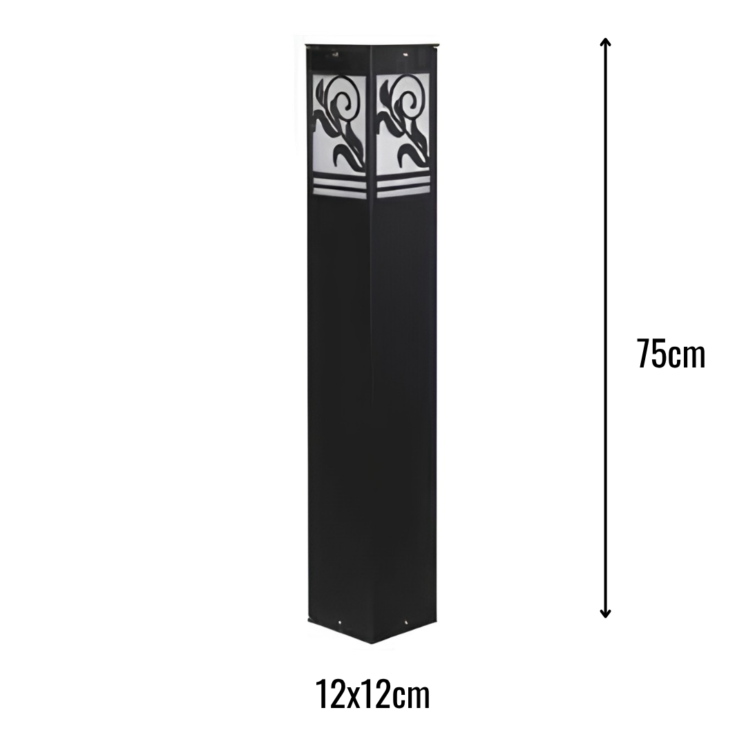 Zerpa Alüminyum Bollard E27 Duylu Tekli Z 20852
