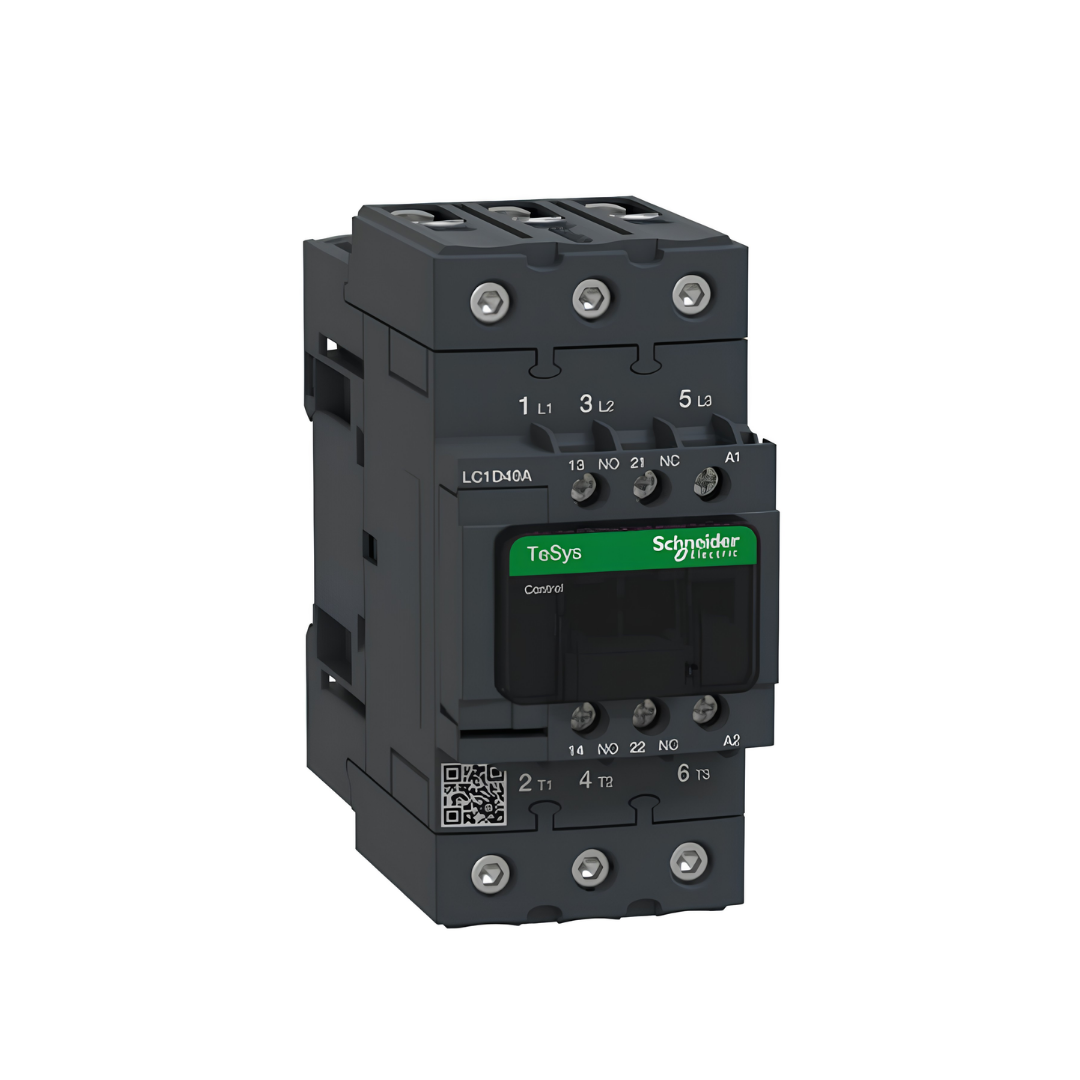 Schenider LC1-D40 TeSys D Kontaktör - 3P(3 NA) - AC-3 - <= 24 V 40 A - 220 V AC 50/60 Hz bobin
