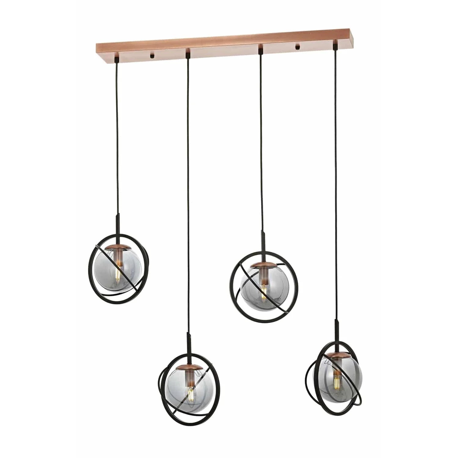 Avonni Siyah Boyalı Modern Avize AVONNI AV-1850-4Y-BSY