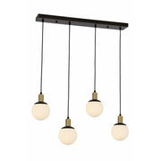 Avonni Siyah Boyalı Modern Avize AVONNI AV-1838-4Y-BSY