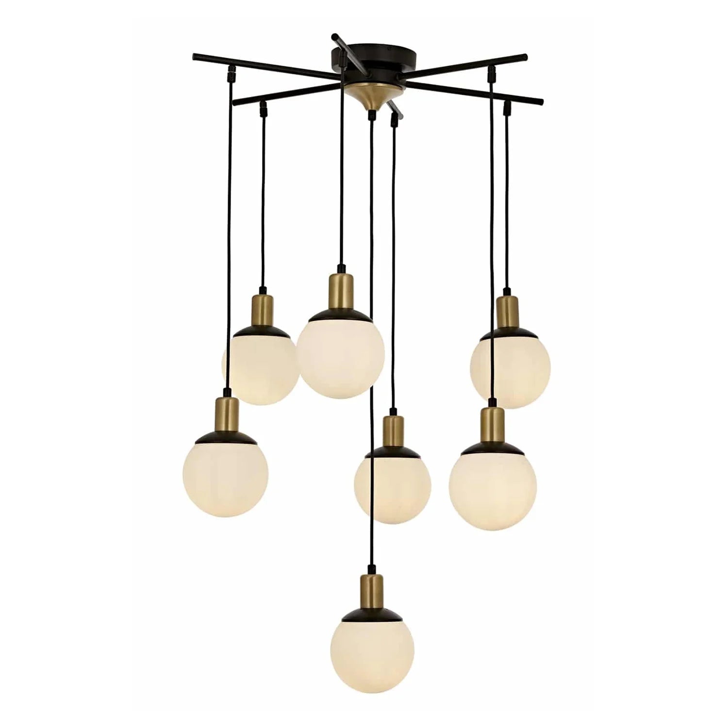 Avonni Siyah Boyalı Modern Avize AVONNI AV-1838-7BSY