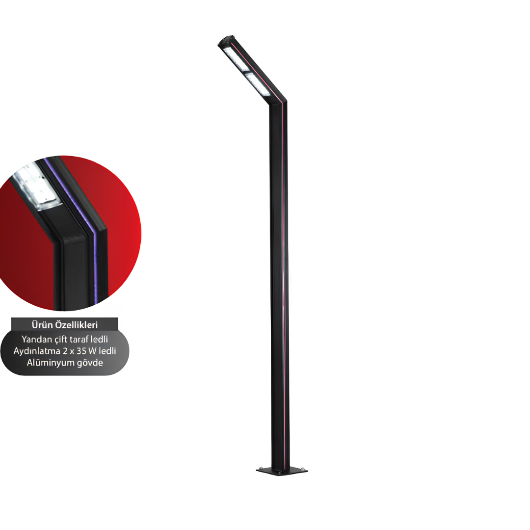 Zerpa Alüminyum 40w Ledli Tekli Direk Z 12450