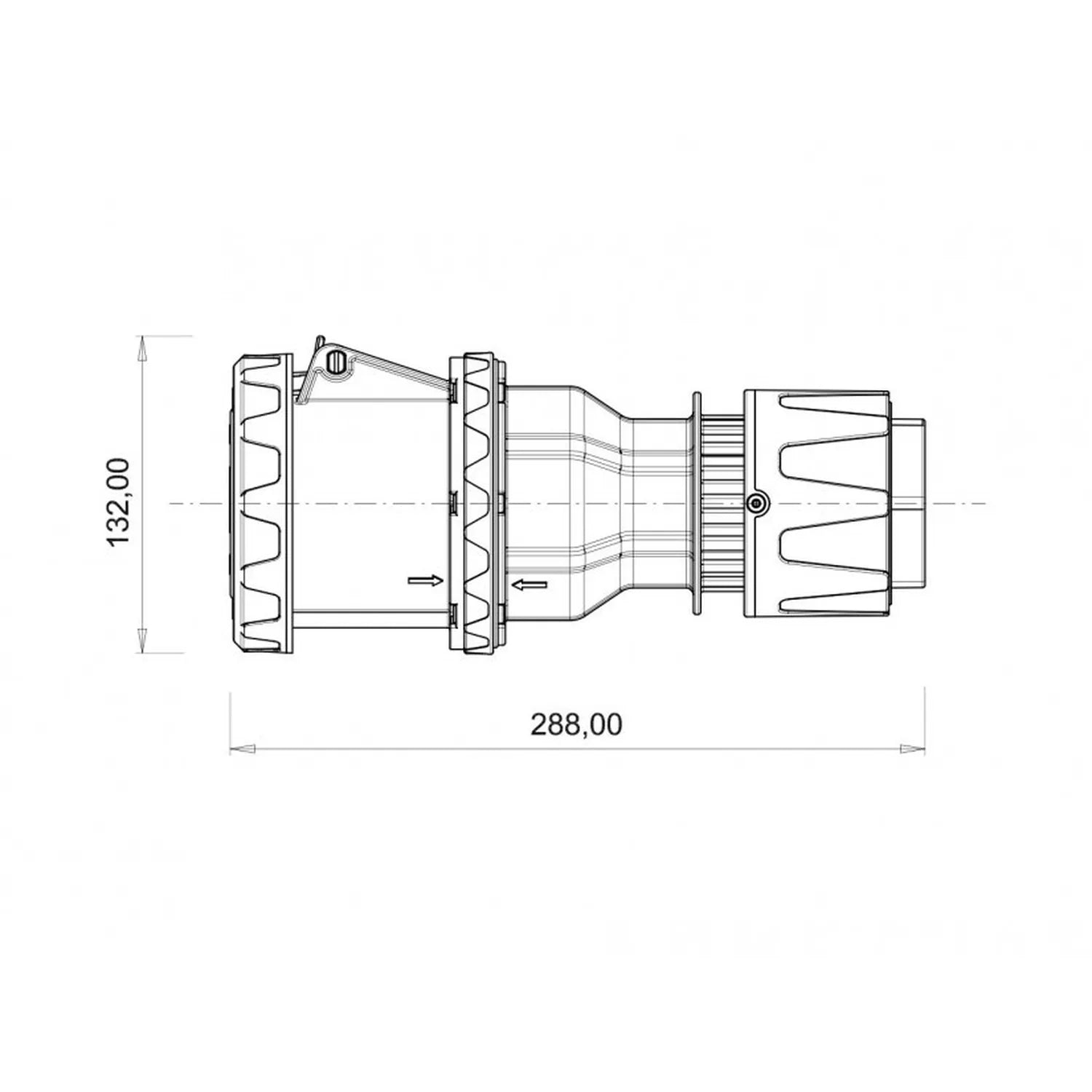 Bemis CEE Norm Seri 5/125A. Uzatma Priz BC1-6505-7312