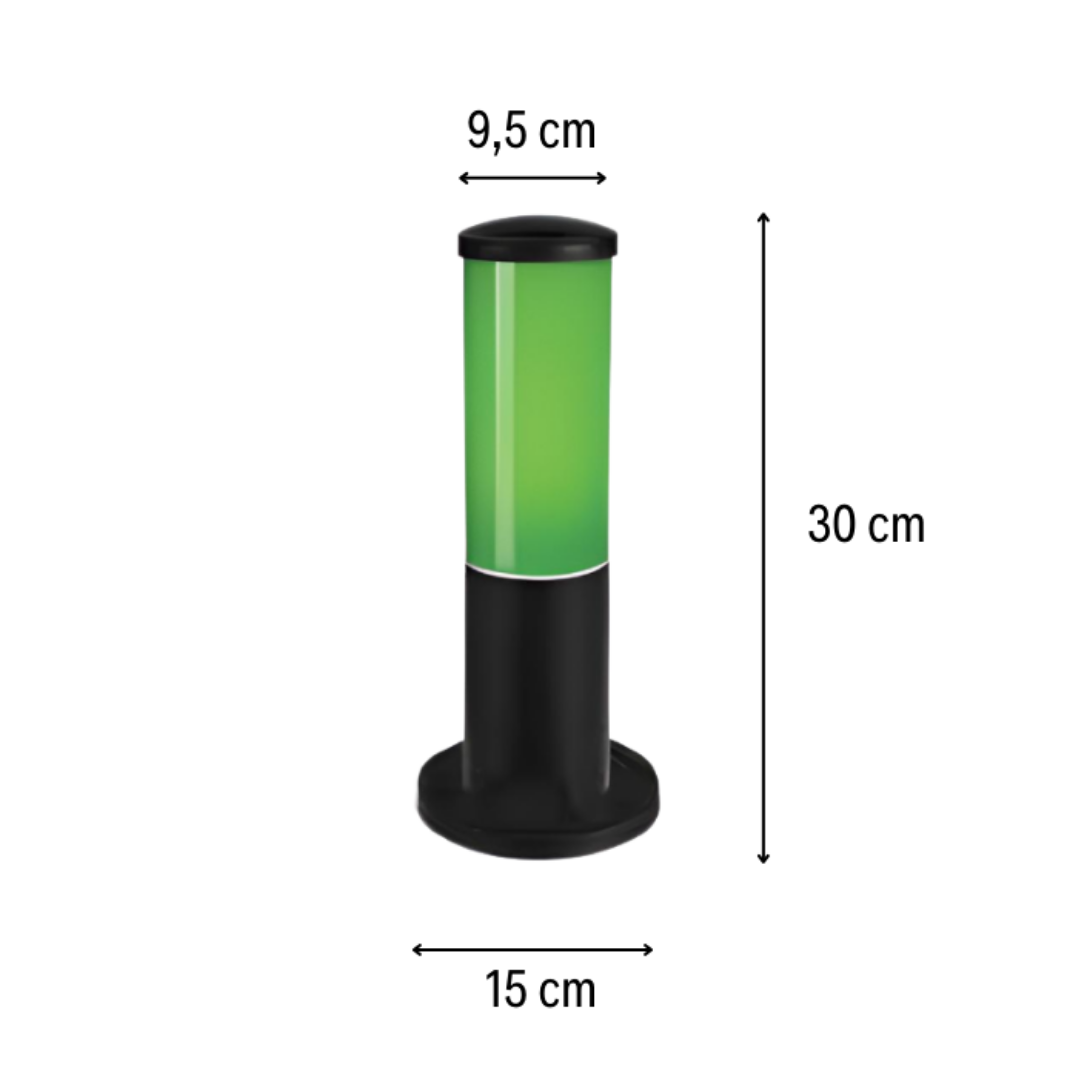Zerpa Bollard Yeşil Set Üstü Z 13402