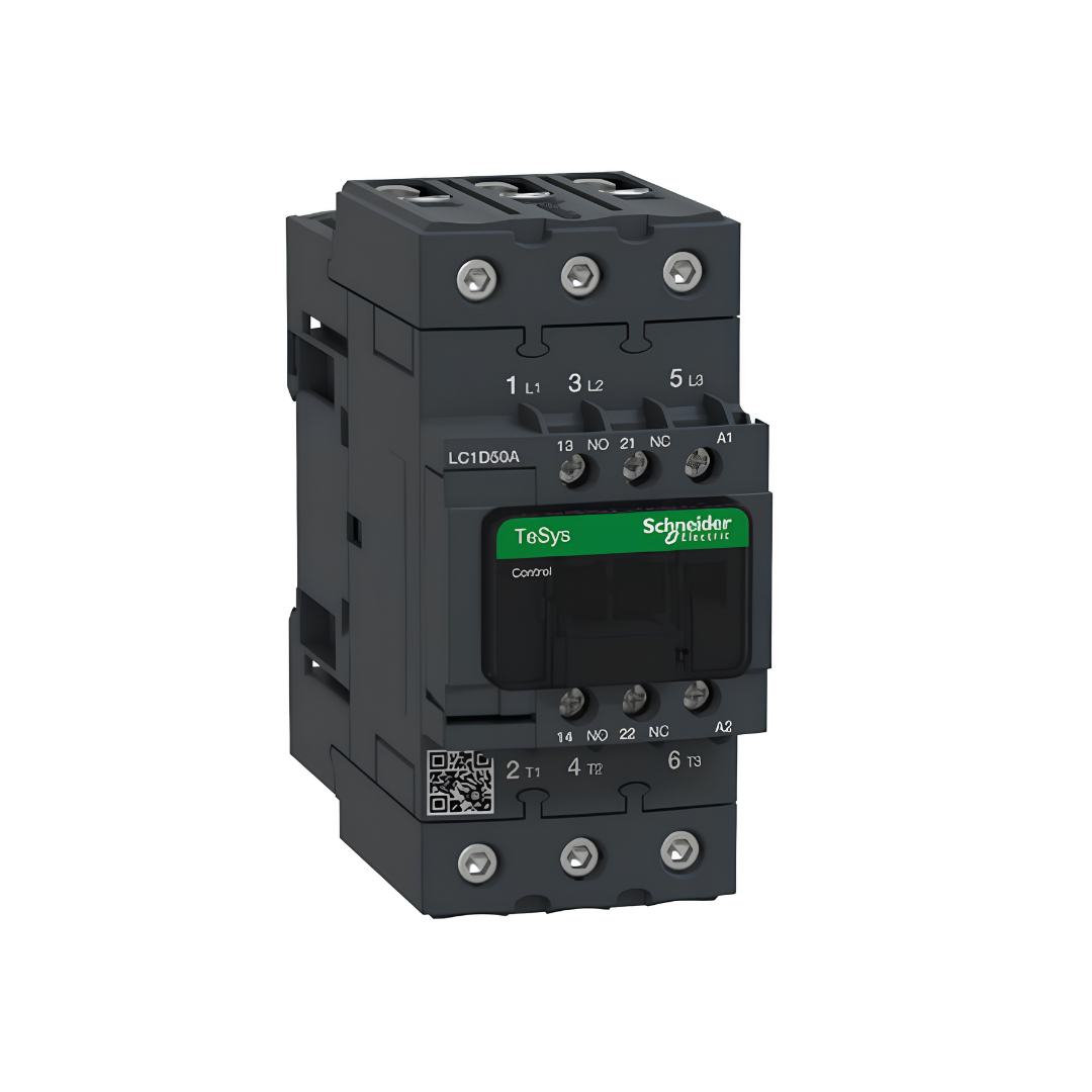 Schenider LC1-D50 TeSys D Kontaktör - 3P(3 NA) - AC-3 - <= 24 V 40 A - 220 V AC 50/60 Hz bobin