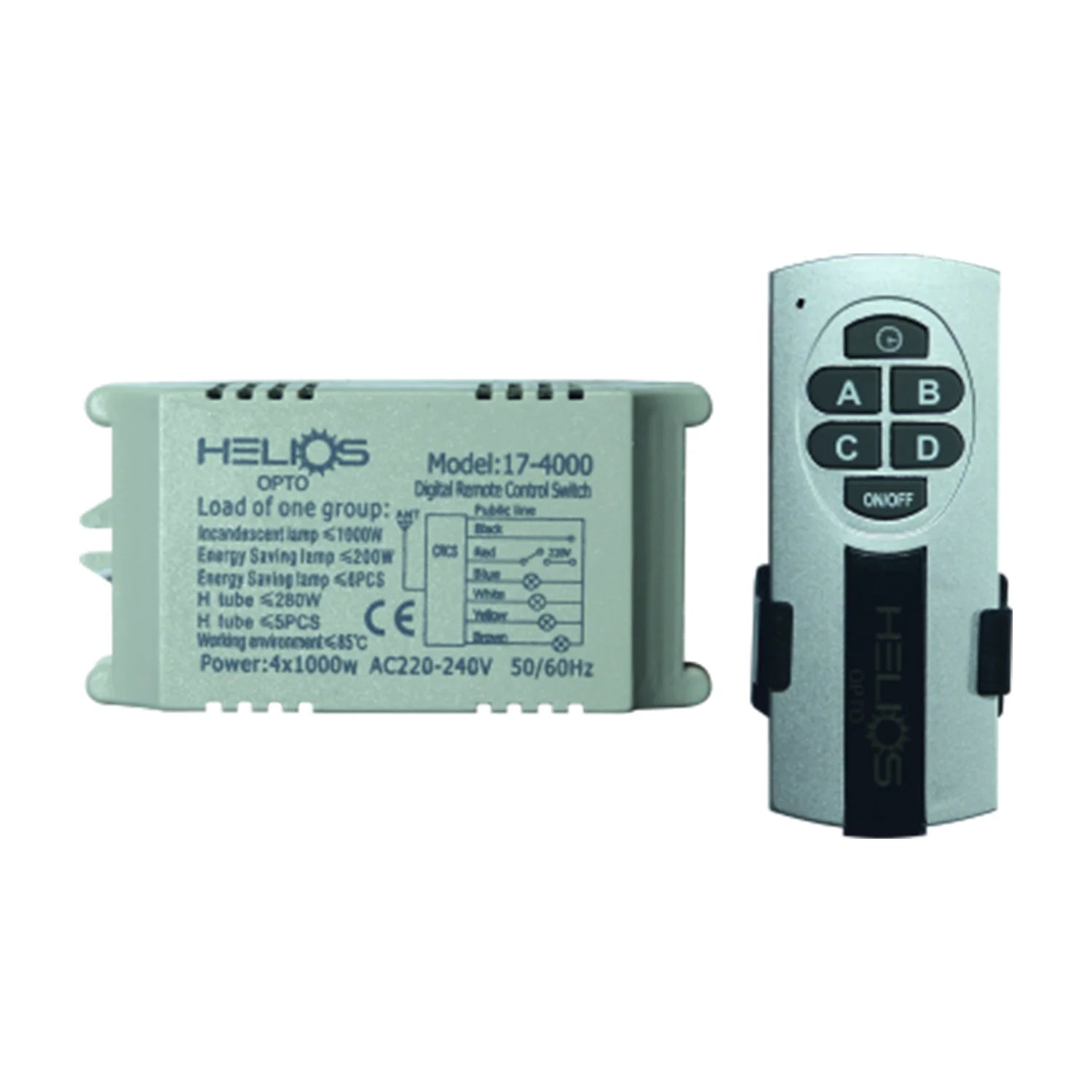 Helios Opto Max 4 x 1000 W 4 Kanallı Avize Kumandası HS 3609