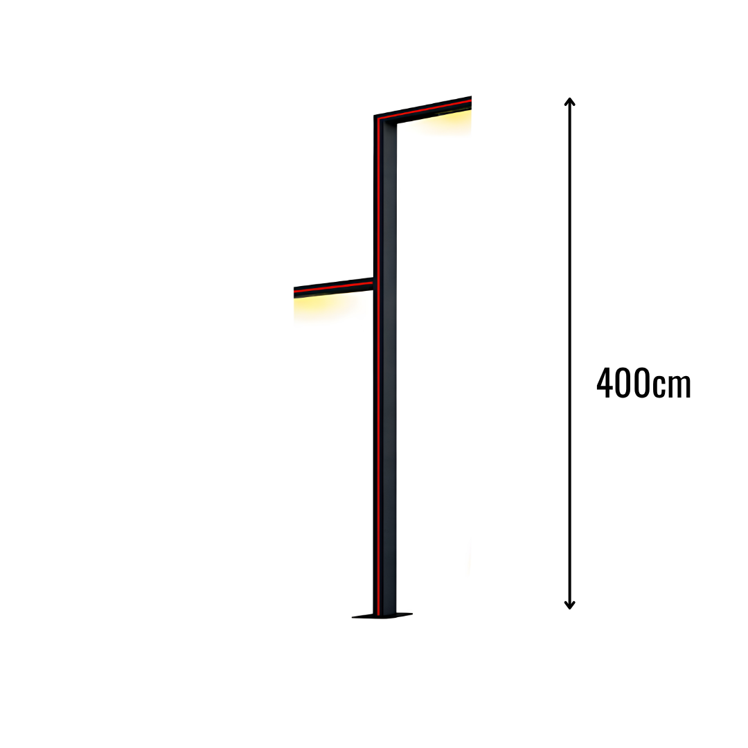 Zerpa Alüminyum Kanal 30w Ledli İkili Direk Z 12573