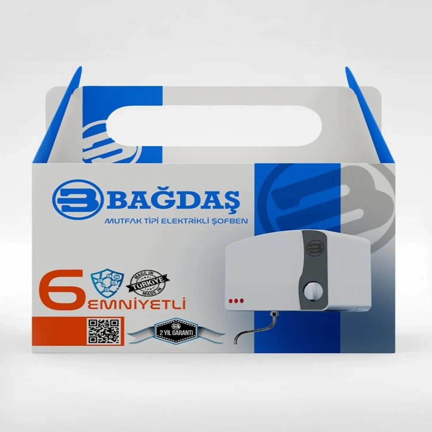 Bağdaş Premium Mutfak Tipi Elektrikli Şofben