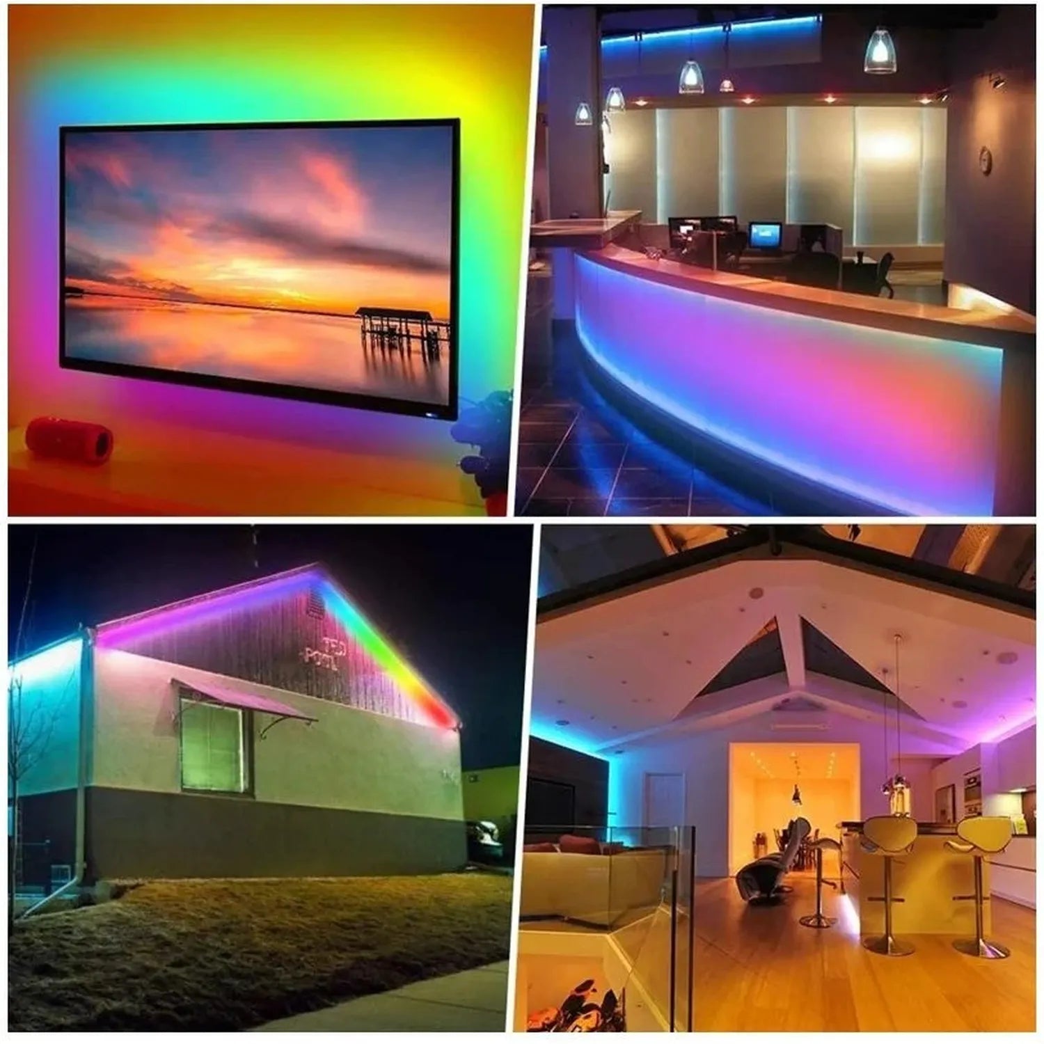 Cata Ct-4557 Rgb Şerit Led Seti ( 5 Mt Rgb Led 3 Renk + Trafo + Rgb Kumanda )