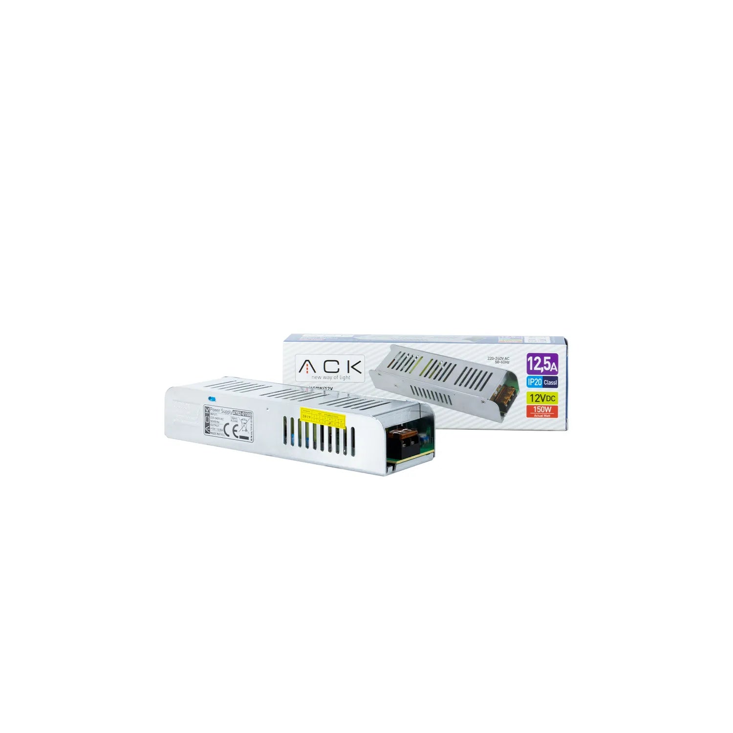 ACK 150W 12.5 Amper İnce Tip Led Trafosu AY02-01500