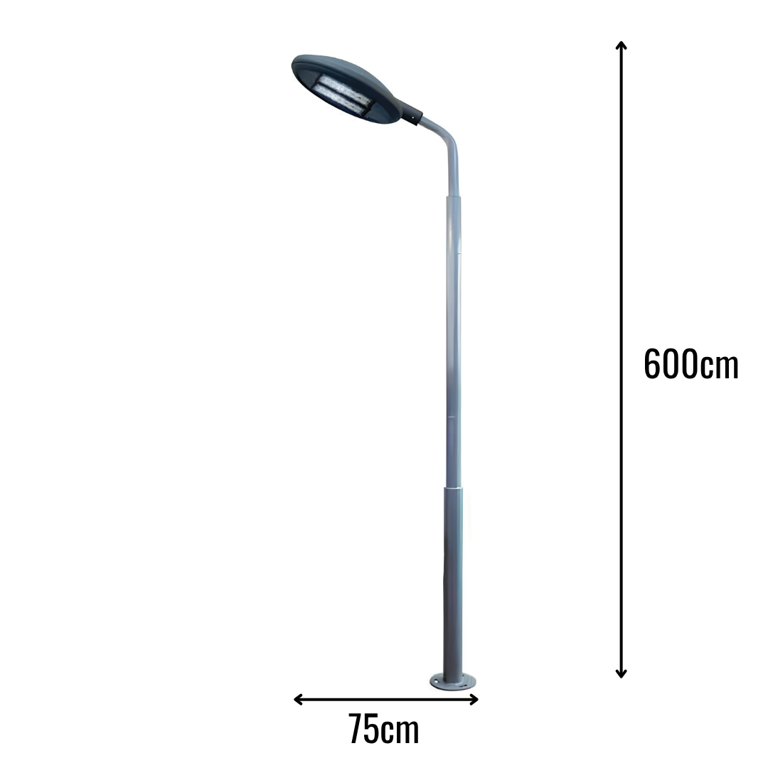 Zerpa S3 Sokak Armatürlü 40w x2 Powerled Tekli Direk Z 21031