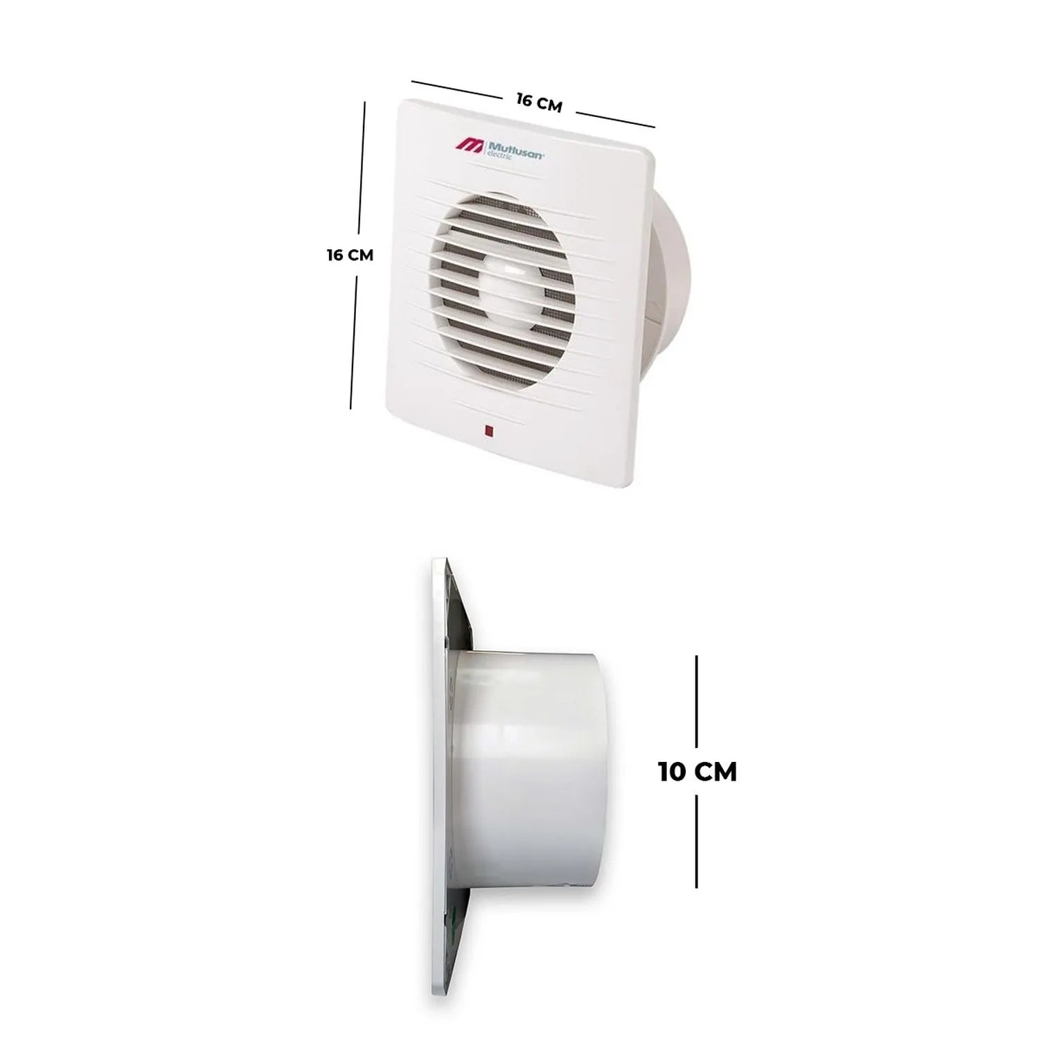 Mutlusan 100 mm Mutfak, Banyo ve Tuvalet Aspiratörü