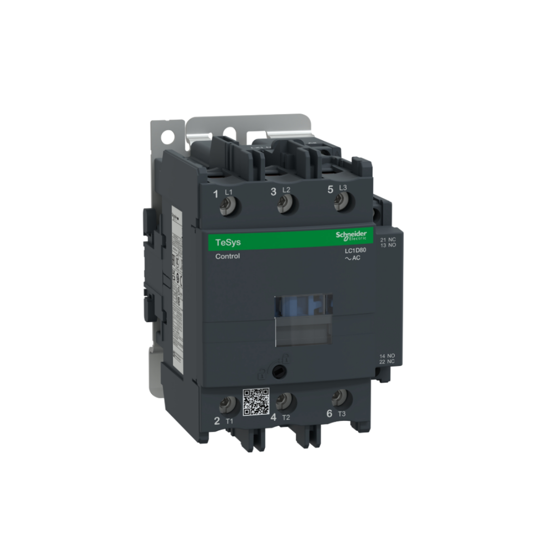 Schenider LC1-D80M7 TeSys D Kontaktör - 3P(3 NA) - AC-3 - <= 440 V 80 A - 220 V AC Bobin