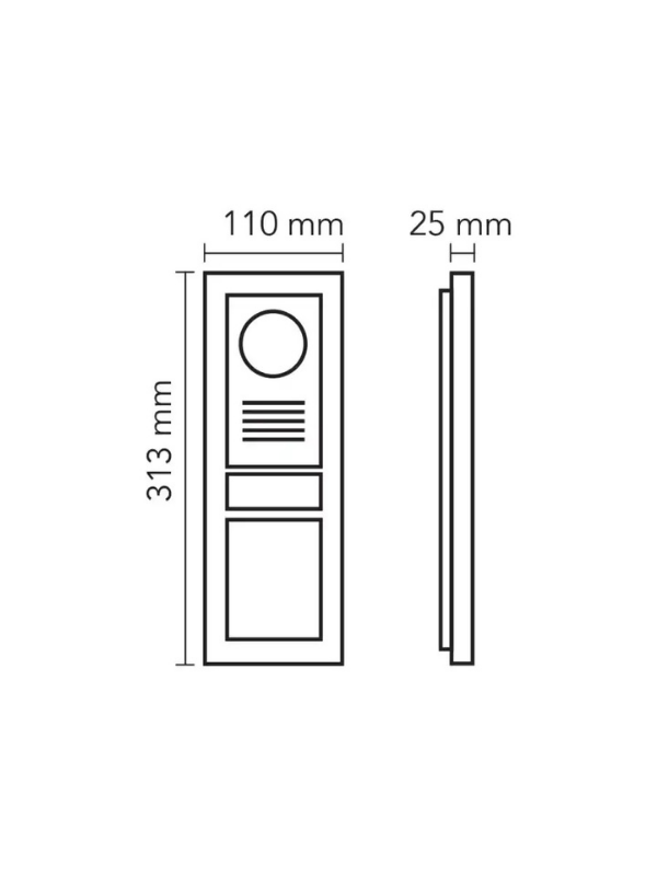 Audio 003002 2x16 LCD Ekranlı Bus Plus Zil Paneli