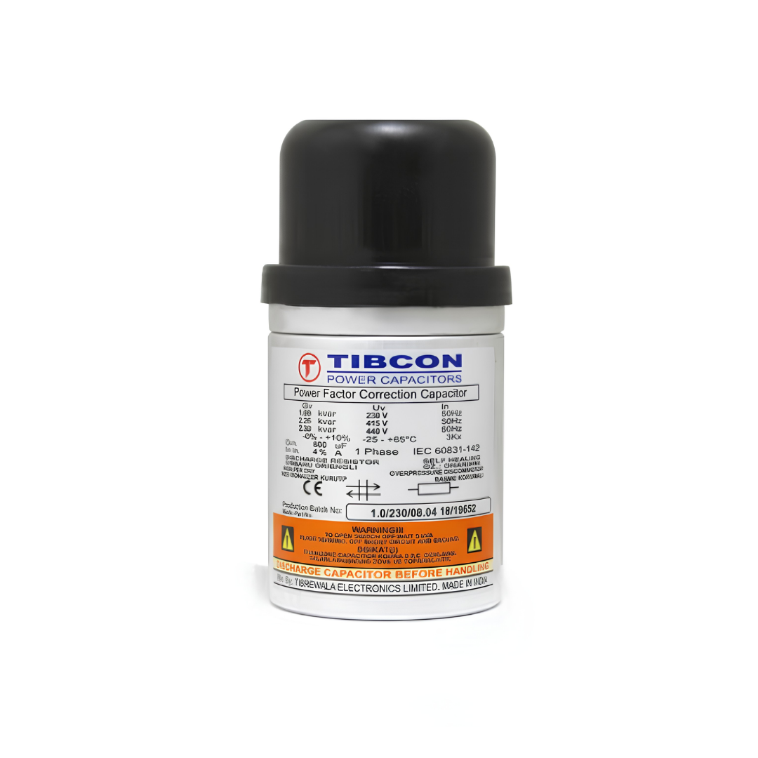 Tibcon Tüp 1 KVAR Monofaze Kondansatör