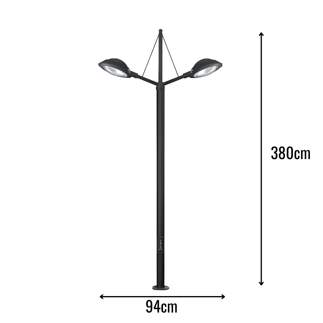 Zerpa Sokak Armatürü 45w x2 Ledli Direk Z 21044