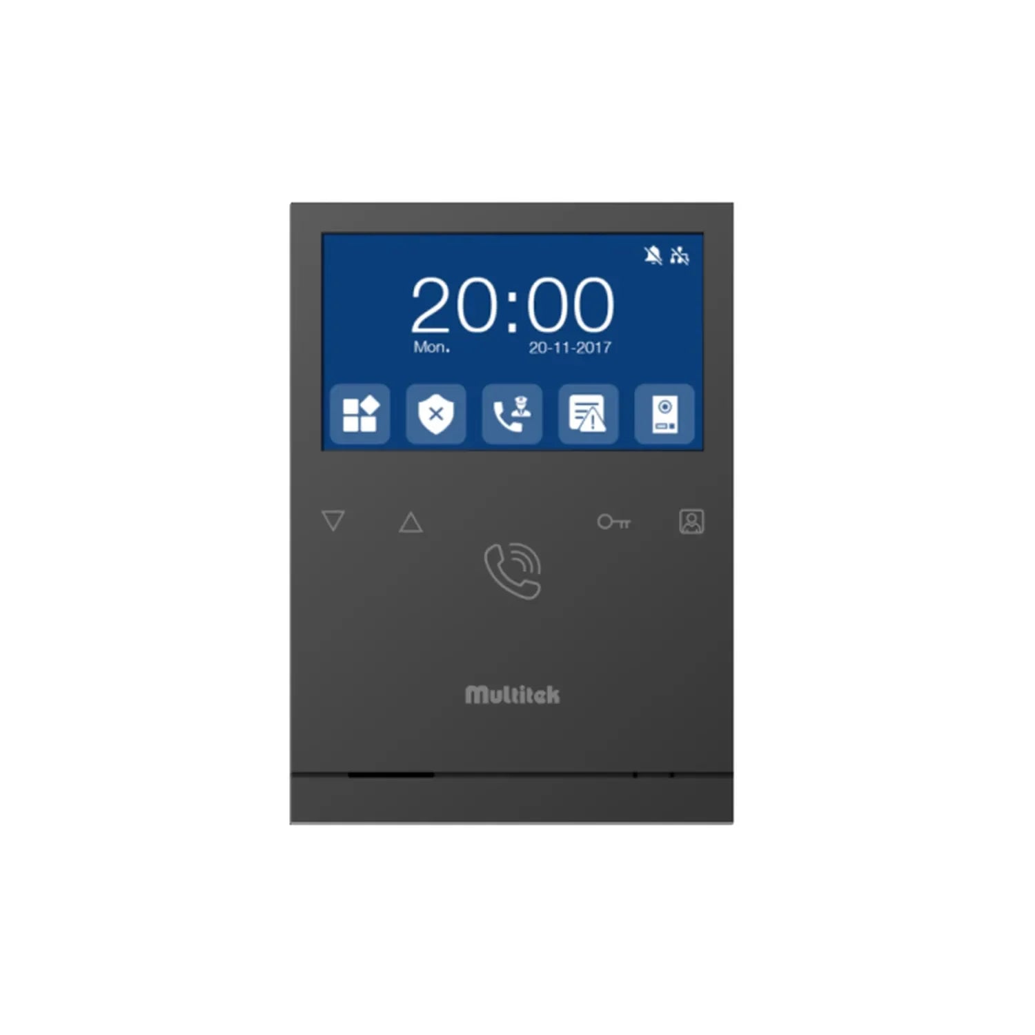 Multitek IP İnterkom Linux LIM-43 Kolay Kullanımlı 4.3" Ekran Daire Monitörü Siyah Kasa 9G 06 05 0002