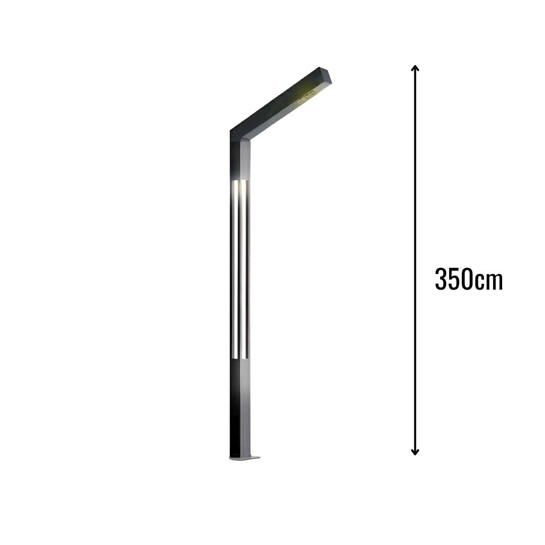 Zerpa Alüminyum Kanal 30w Ledli Tekli Direk Z 12581