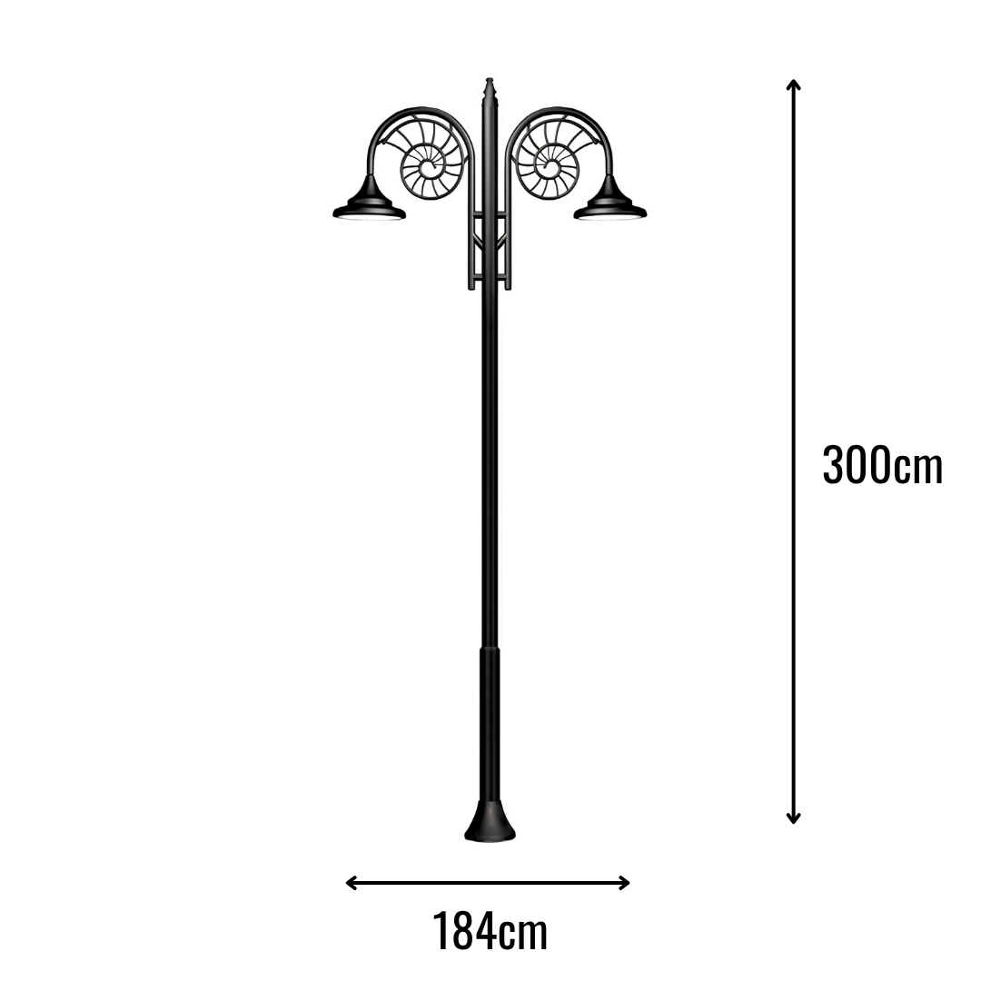 Zerpa Sokak Armatürü 45w x2 Ledli Direk Z 21041