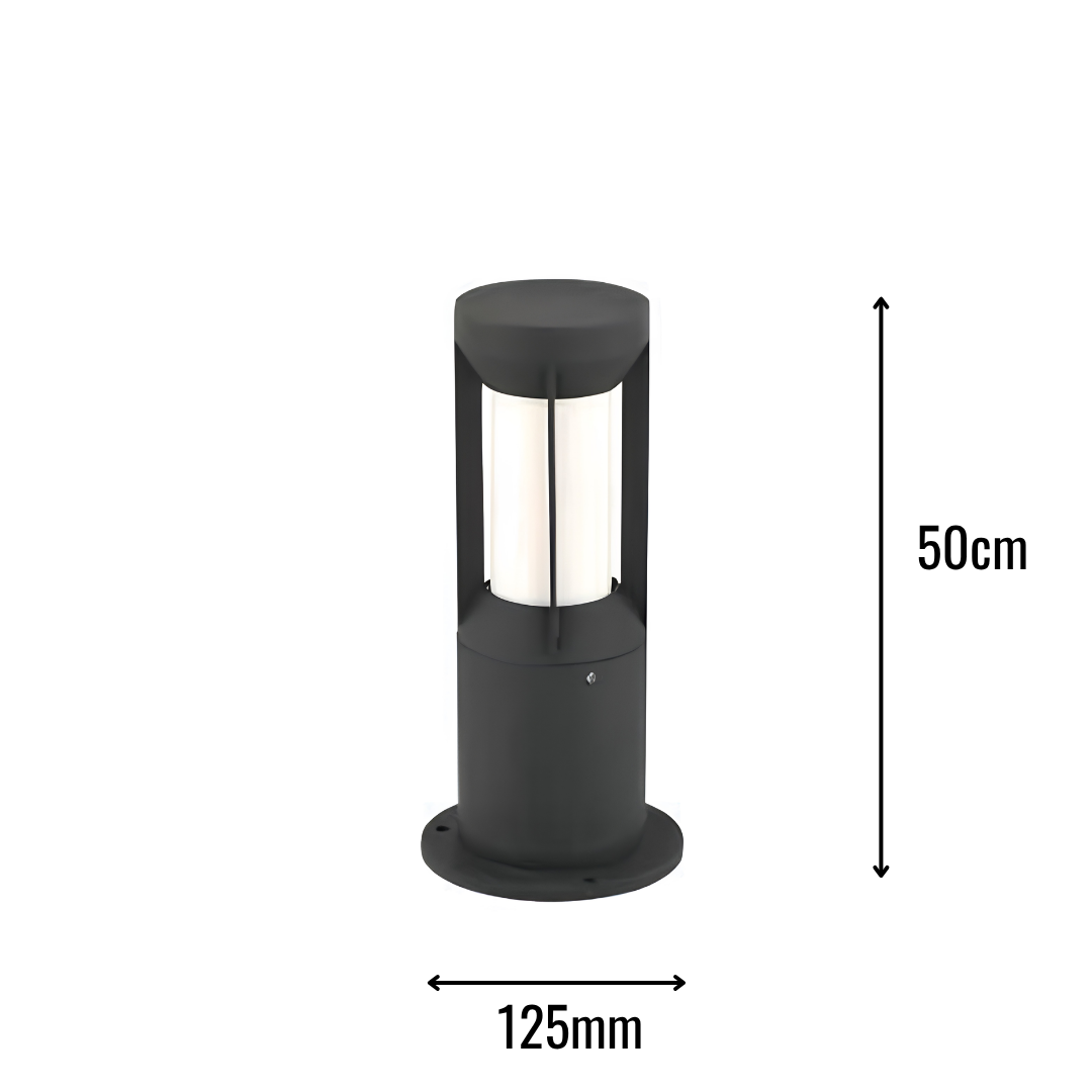Zerpa Alüminyum Yuvarlak Anıt 10w Ledli Tekli Direk Z 12710