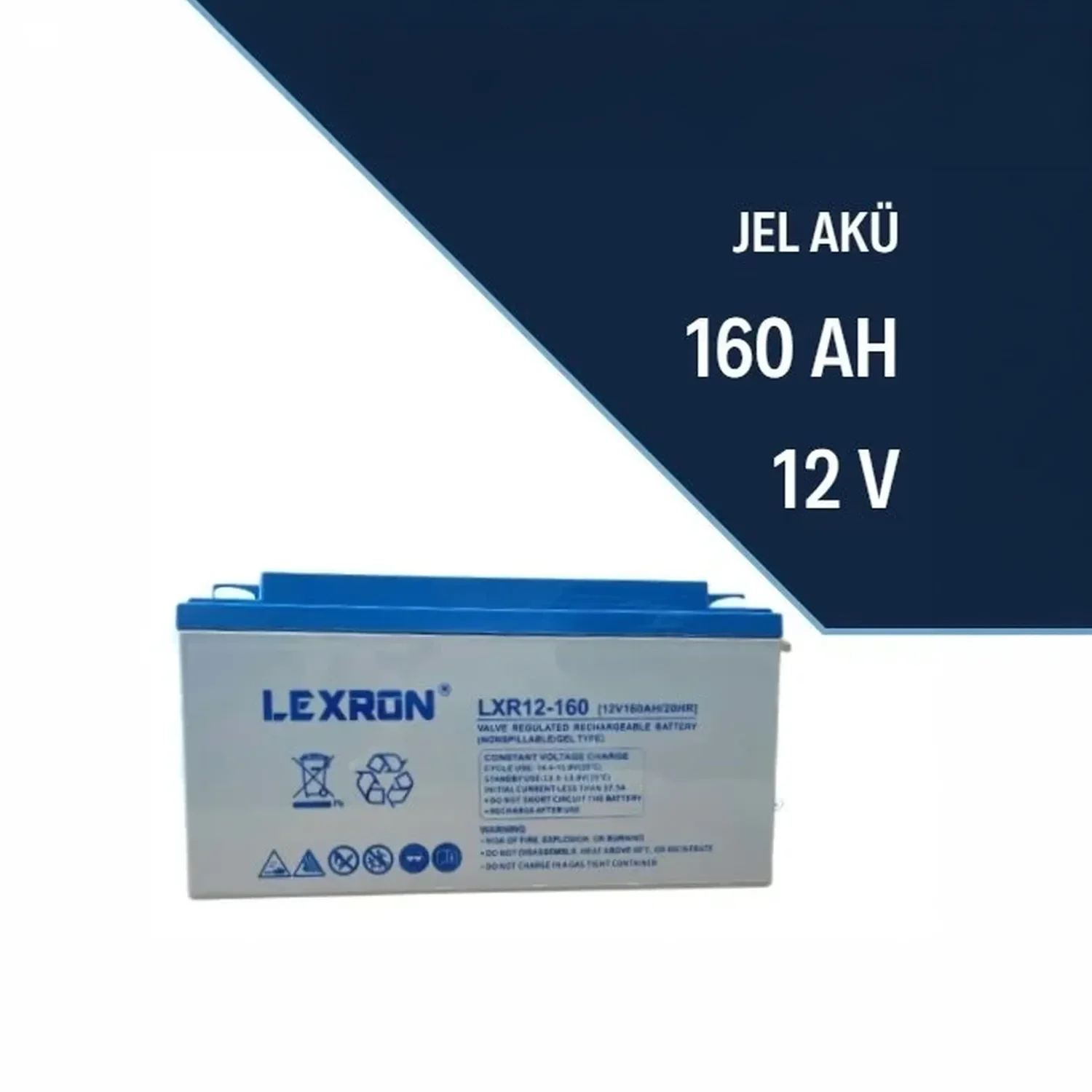 Lexron 12 Volt 160 Amper Jel Akü