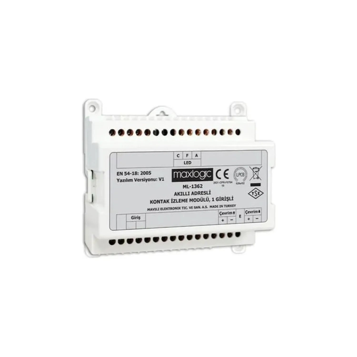 Mavili Maxlogic – ML-1361 – Akıllı adresli sistem röle kontrol modülü, 1 çıkış