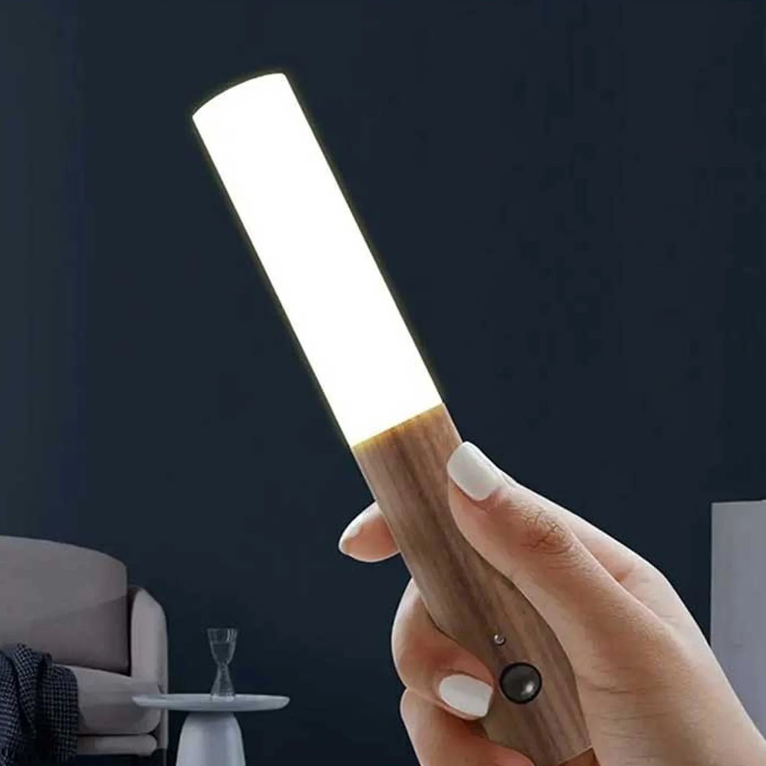 Cata CT-5250 Kumru Ahşap Renk Şarjlı Sensörlü LED Duvar Aplik Günışığı Rengi