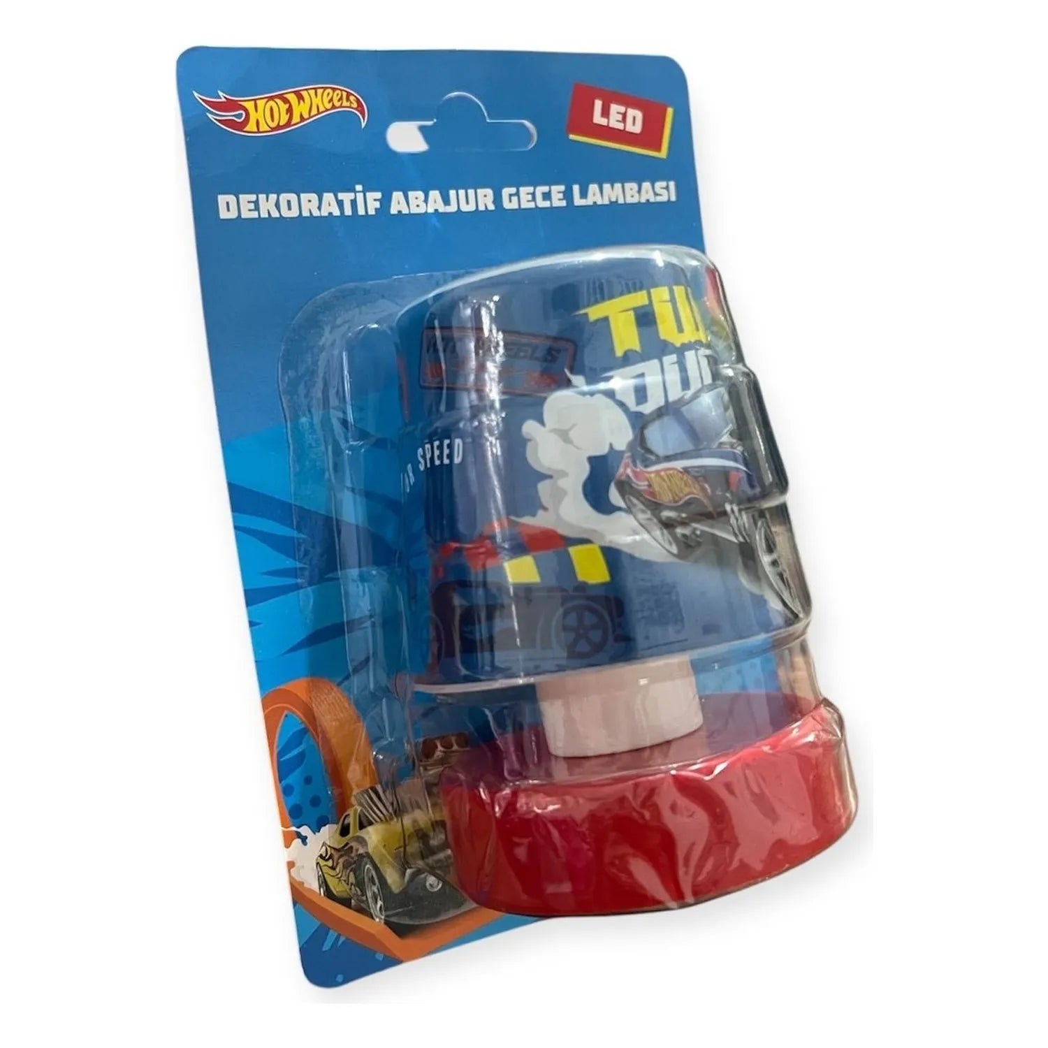 Nisa Luce Lisanslı Led Mini Abajur Hot Wheels 2x1,5 Ledli Pilli Gece Lambası