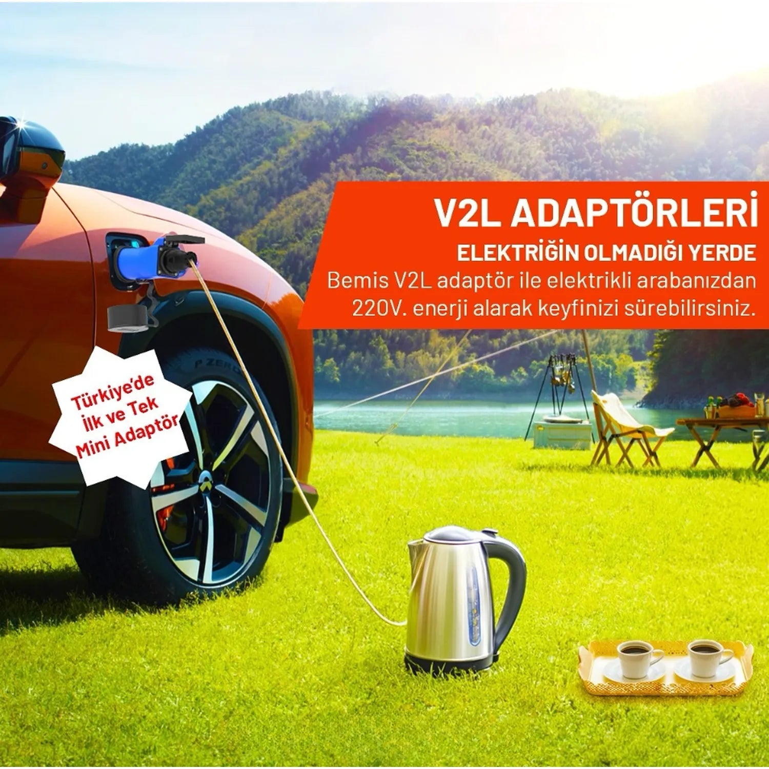 Bemis V2L Tek Çıkışlı Adaptör BKT-2102-2001
