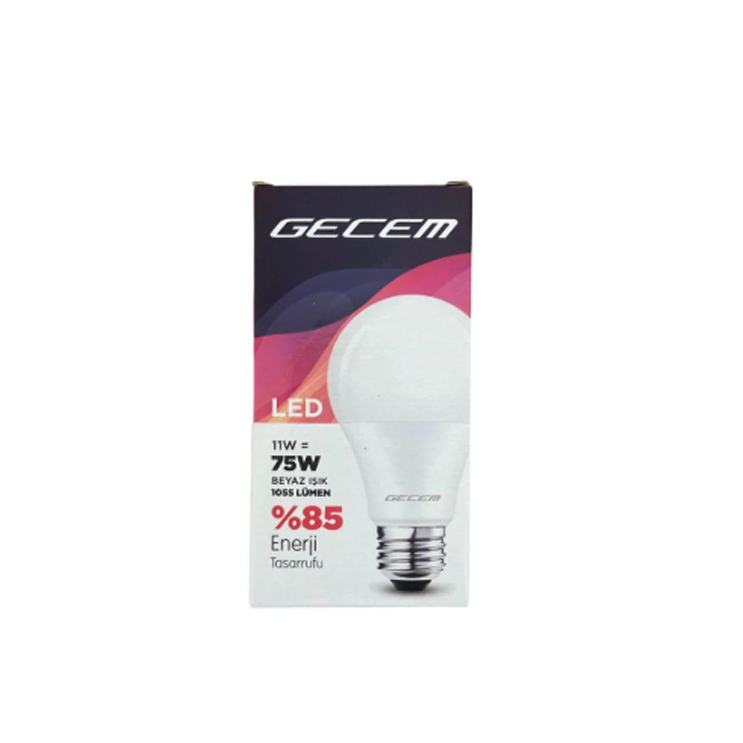 Gecem 11W E27 Duylu Led Ampül 6500K Beyaz Renk