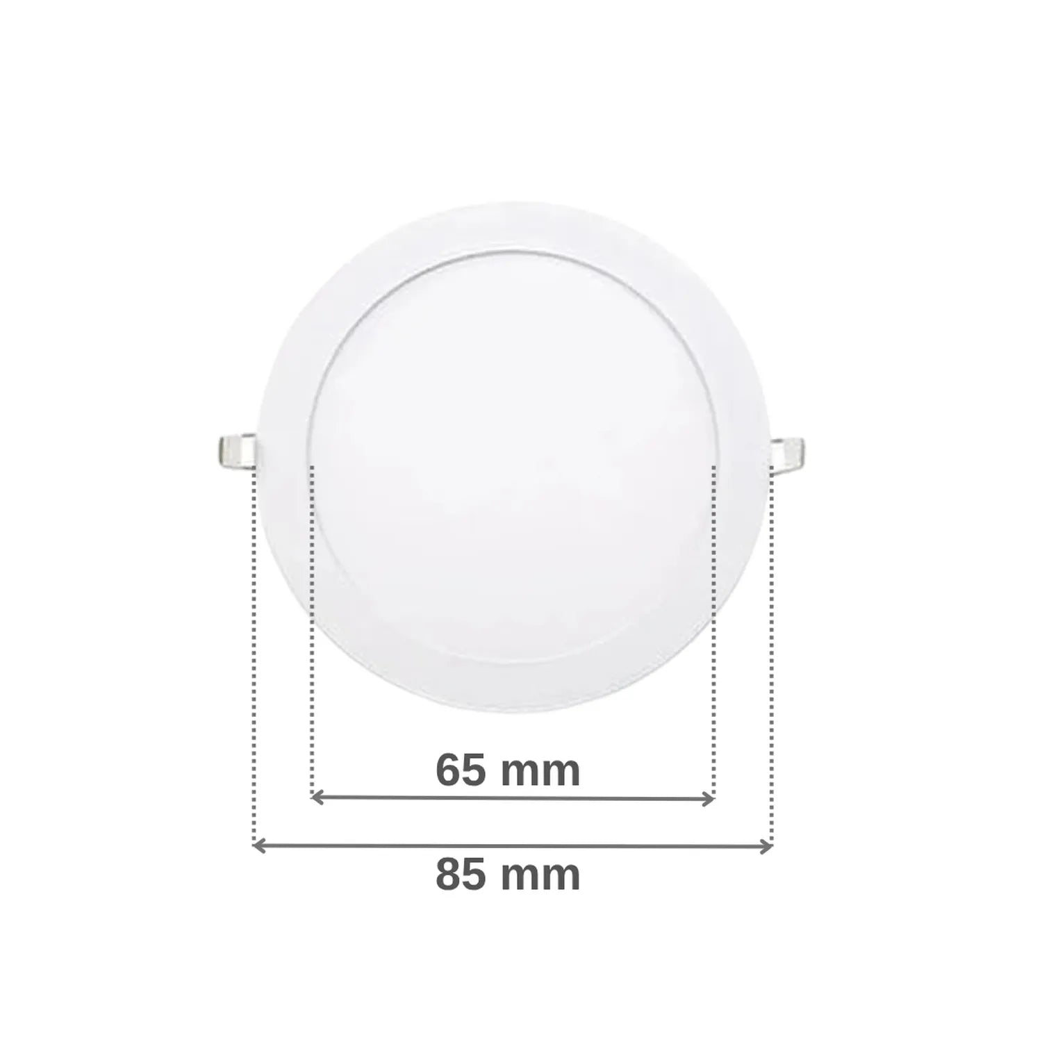 3W 6500K Beyaz Sıva Altı Beyaz Kasa Yuvarlak Led Panel Armatür