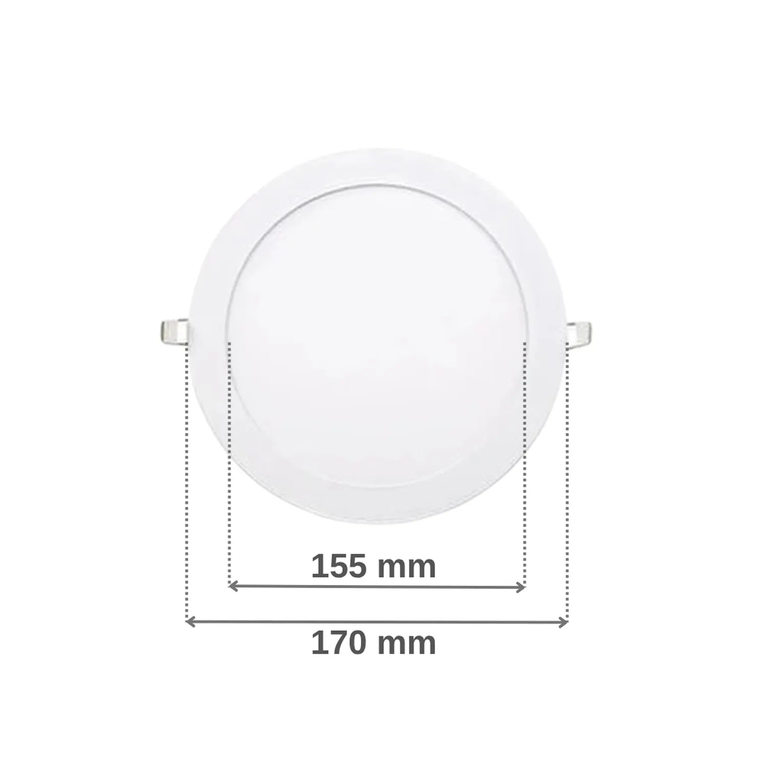 12W 6500K Beyaz Sıva Altı Beyaz Kasa Yuvarlak Led Panel Armatür