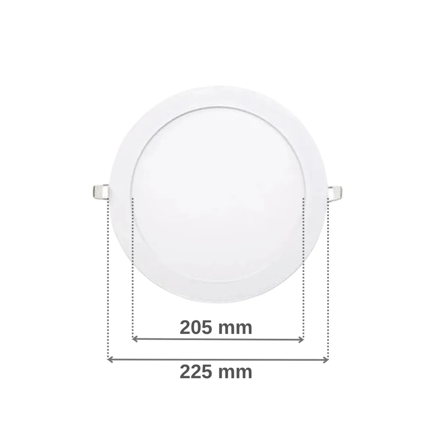 18W 3000K Günışığı Sıva Altı Beyaz Kasa Yuvarlak Led Panel Armatür