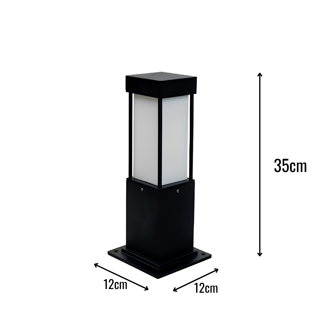 Zerpa Alüminyum E27 Duylu Bollard Tekli Direk Z 13052