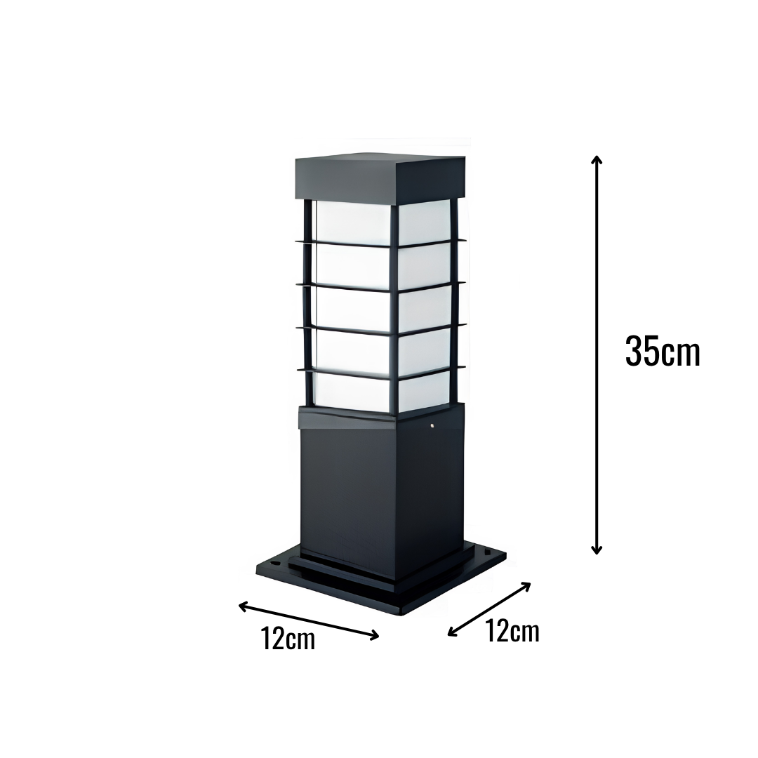 Zerpa Alüminyum E27 Duylu Bollard Tekli Direk Z 13054-1