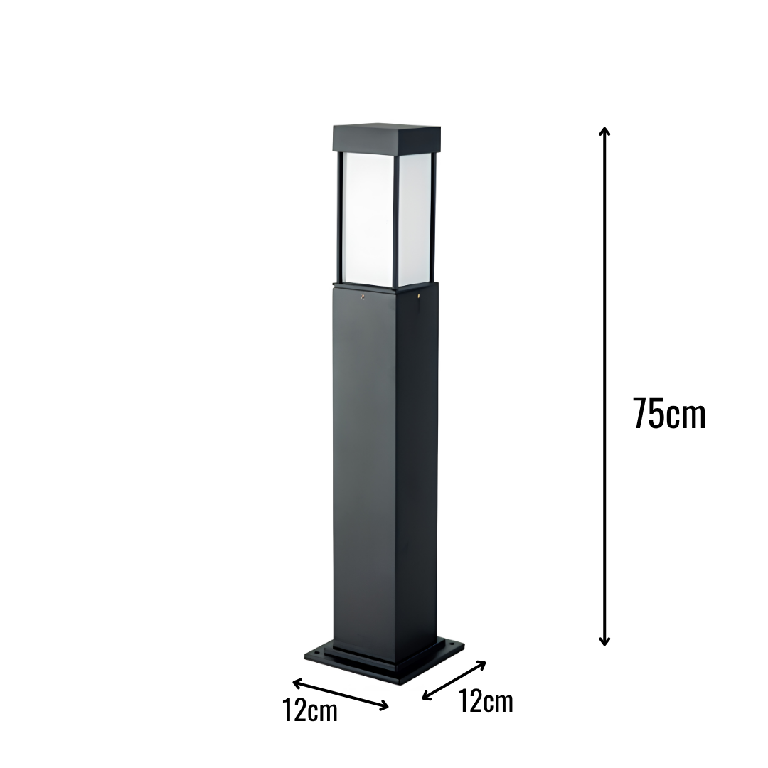 Zerpa Alüminyum E27 Duylu Bollard Tekli Direk Z 13053