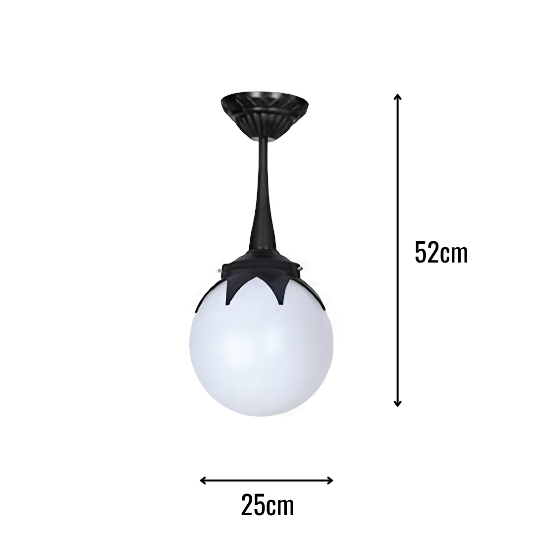 Zerpa Plastik 25'lik Yapraklı Glop Siyah Sarkıt Z 2952