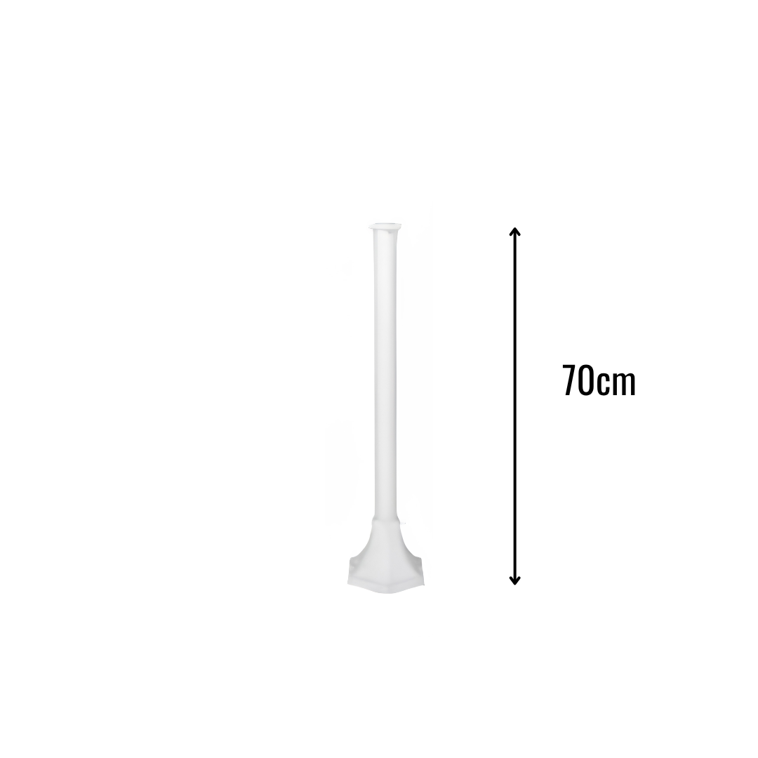 Zerpa Armatür Yedek Aksesuarları Beyaz Çim Direk 70cm Z 3206-2
