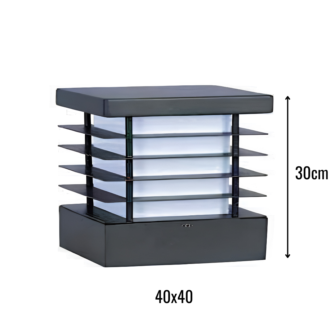 Zerpa Alüminyum Piramit E27 Duylu Bollard Tekli Z 13208