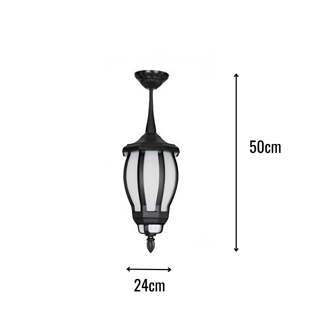 Zerpa Plastik Sekizgen Siyah Sarkıt Z 3012